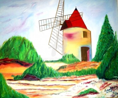 绘画 标题为“Moulin” 由Daniel Dr. El Dan (Mdaniel), 原创艺术品, 油