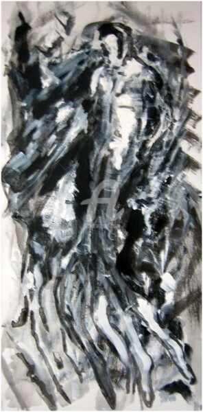 Painting titled "Racine 1 / Root 1 /…" by Tsz Shan Hui, Original Artwork, Oil