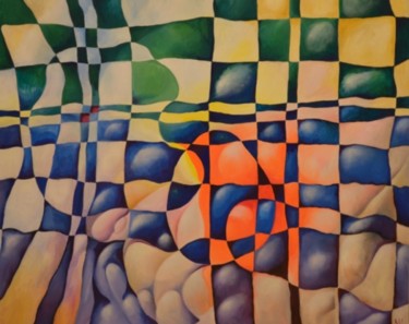 Counterpoint Painting titled "Counterpoint" by Victor X, Original Artwork, Oil