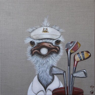 Peinture intitulée "club de golf" par Pascale Pfeiffer, Œuvre d'art originale