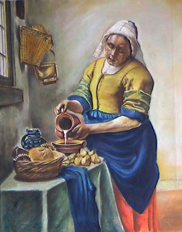 Painting titled "vermeer" by Alper Celebi, Original Artwork