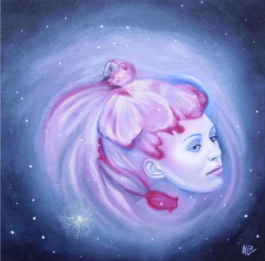 Peinture intitulée "Constellation" par Alix, Œuvre d'art originale, Huile
