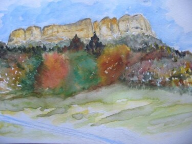 Peinture intitulée "Aquarelle de Chamec…" par Philippe Allier, Œuvre d'art originale