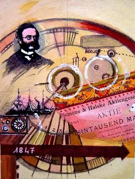 Dessin intitulée "Toile N°1 : "Histor…" par Catherine Suchocka, Œuvre d'art originale