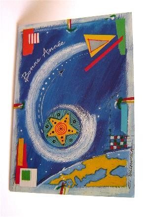 Dessin intitulée "Carte de Voeux - 20…" par Catherine Suchocka, Œuvre d'art originale