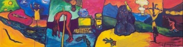 Painting titled "TORTURINGS" by N.G.Jhonzsonn, Original Artwork, Oil