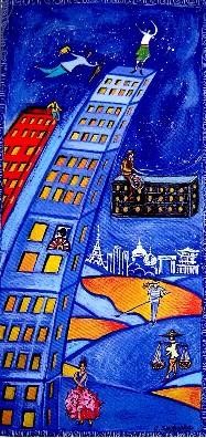 Dessin intitulée "Carte de Voeux'1998…" par Catherine Suchocka, Œuvre d'art originale