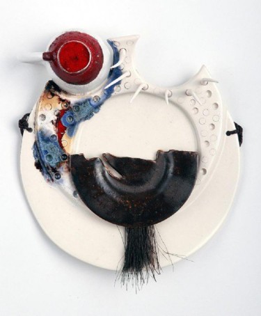 "Mask" başlıklı Heykel Yeşim Bayrak tarafından, Orijinal sanat, Seramik