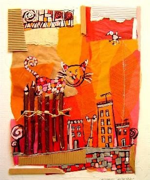 Peinture intitulée "Le petit chat" par Catherine Suchocka, Œuvre d'art originale