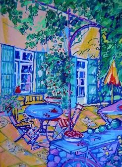 Peinture intitulée "En Provence" par Catherine Suchocka, Œuvre d'art originale