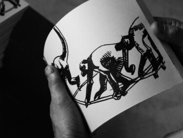 Dessin intitulée "FLIP_30.10.3.jpg" par Gaele Flao, Œuvre d'art originale