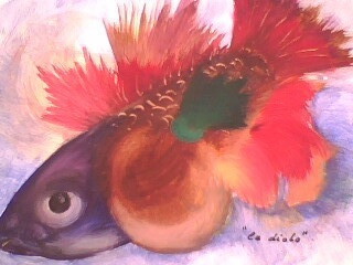 Peinture intitulée "Batoy diola" par Smal, Œuvre d'art originale