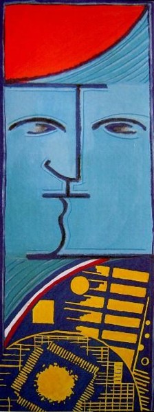 Dessin intitulée "Drapeau SIEMENS" par Catherine Suchocka, Œuvre d'art originale
