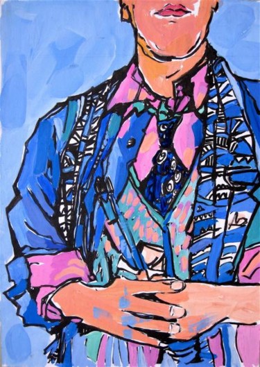 Peinture intitulée "LE PEINTRE" par Catherine Suchocka, Œuvre d'art originale