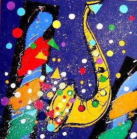 Peinture intitulée "En avant la musique…" par Catherine Suchocka, Œuvre d'art originale, Huile