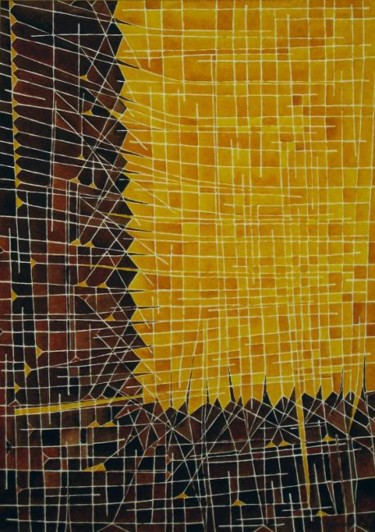 Painting titled "Partitura Sinfónica…" by Jose Carlos Sarmento, Original Artwork, Oil