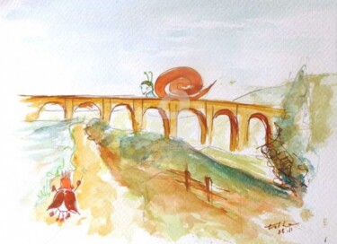 Dibujo titulada "I will Be Home Again" por Esther, Obra de arte original