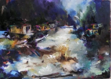 Peinture intitulée "SEL" par Nurdan Kasalı, Œuvre d'art originale