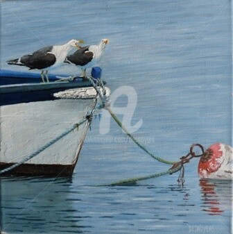 Peinture intitulée "Vos Gueules les Mou…" par Desnoyers, Œuvre d'art originale, Huile