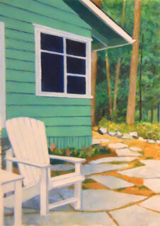 Ζωγραφική με τίτλο "Study for Cottage a…" από Bob Hudson, Αυθεντικά έργα τέχνης