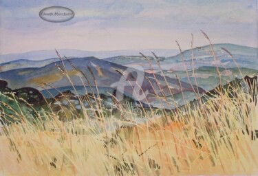 Peinture intitulée "Montesinho, paysage…" par Claude Marchalot, Œuvre d'art originale, Huile