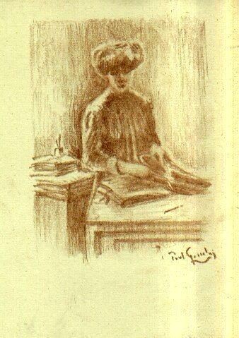 Tekening getiteld "De Secretaresse  Lu…" door Paul Gosselin, Origineel Kunstwerk, Anders