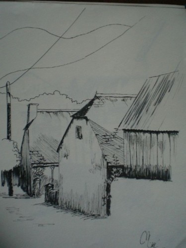 Dessin intitulée "bulan 5" par Mickael Thébault, Œuvre d'art originale
