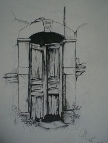 Dessin intitulée "escots" par Mickael Thébault, Œuvre d'art originale