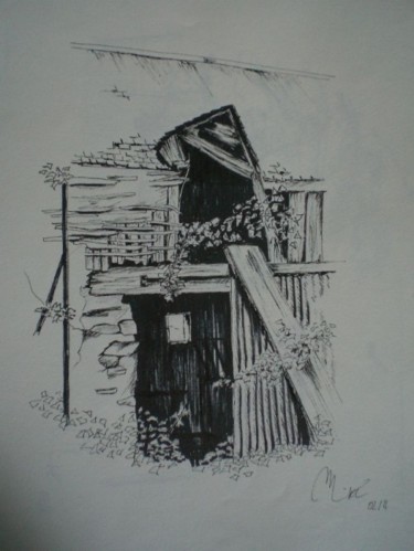 Dessin intitulée "escots 2" par Mickael Thébault, Œuvre d'art originale