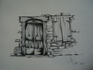 Dessin intitulée "bonnemazon" par Mickael Thébault, Œuvre d'art originale