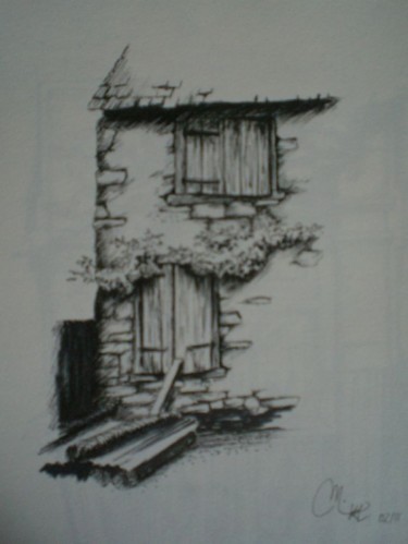 Dessin intitulée "bonnemazon 2" par Mickael Thébault, Œuvre d'art originale