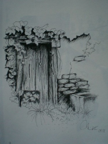 Dessin intitulée "bonnemazon 3" par Mickael Thébault, Œuvre d'art originale