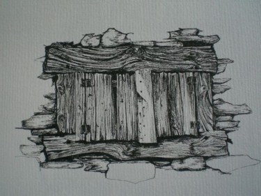 Dessin intitulée "fenestron" par Mickael Thébault, Œuvre d'art originale