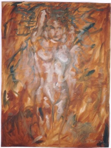 Painting titled "Scetch in oil" by Piotr, Original Artwork