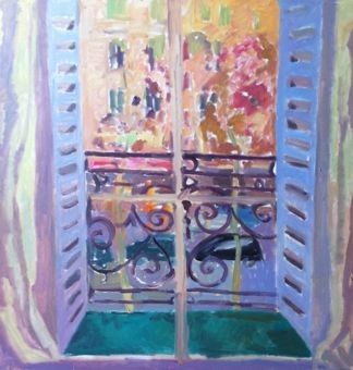 Painting titled "Avenue Bosquet in O…" by Varvara Bracho, Original Artwork