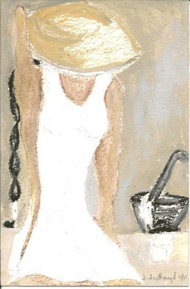 绘画 标题为“Asian Woman Bathing” 由Juli Southmayd, 原创艺术品