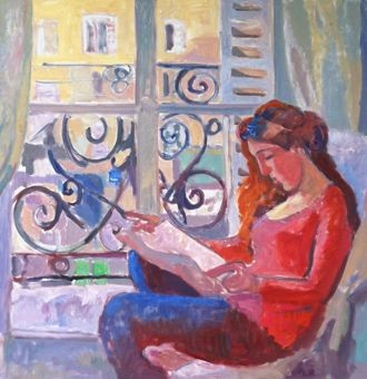 Painting titled "" Decembre, Paris,…" by Varvara Bracho, Original Artwork