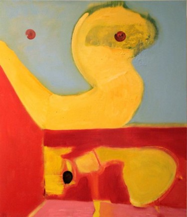 Painting titled "Flotsammy" by Minassian, Original Artwork, Oil
