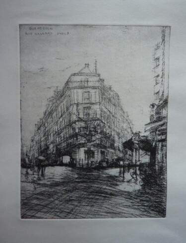 제목이 "Paris 9, rue Mansart"인 판화 Manuel Leonardi로, 원작