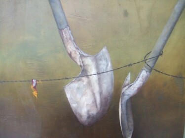 Peinture intitulée "Esclaves d'aujourd'…" par Katy Becchia Sala, Œuvre d'art originale