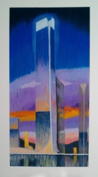 Peinture intitulée "Verticale" par Jean-Marc Alric, Œuvre d'art originale, Huile