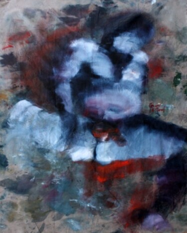 ANIMAL ET TRIBAL N°18 Peinture intitulée "ANIMAL ET TRIBAL N°…" par Dov Melloul, Œuvre d'art originale, Huile
