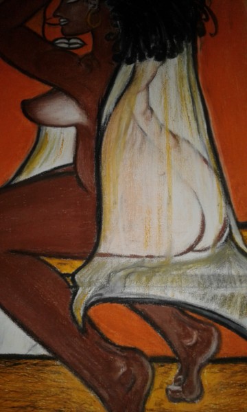 Opium Peinture intitulée "Opium" par Smal, Œuvre d'art originale, Pastel
