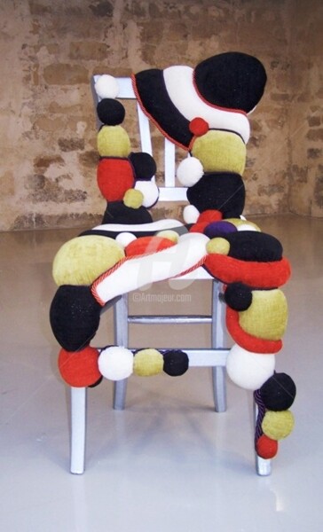 Design intitulée "chaise sorbet" par Nadege Frouin Brackez (NFB), Œuvre d'art originale