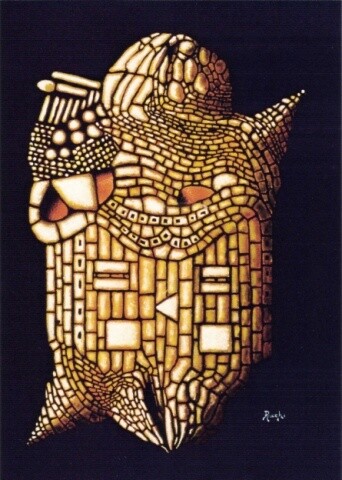 Pittura intitolato "GENERALE" da Piero Racchi, Opera d'arte originale, Olio