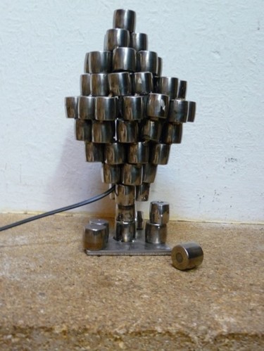 Sculpture titled "Blocs lamp" by Cristo Ash, Original Artwork