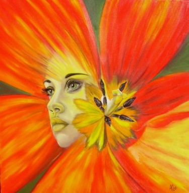 Peinture intitulée "Promise of love" par Alix, Œuvre d'art originale, Huile