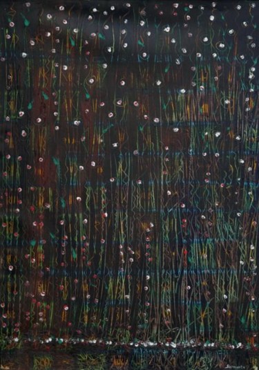 Painting titled "Lágrimas do Tempo" by Jose Carlos Sarmento, Original Artwork, Oil