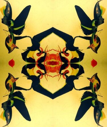 Painting titled "Fly 10" by Delphine Bernard, Original Artwork