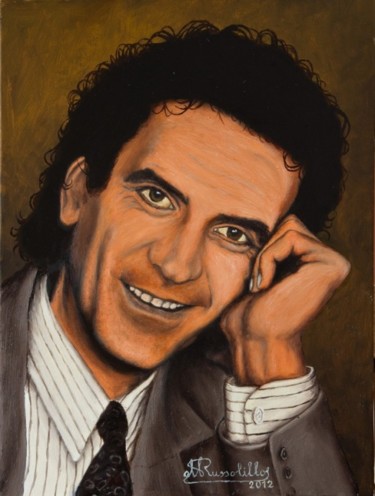 Pittura intitolato "Massimo Troisi - 20…" da Michele Russolillo, Opera d'arte originale